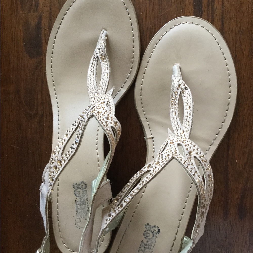 Sparkly Sandals By Carlos Santana